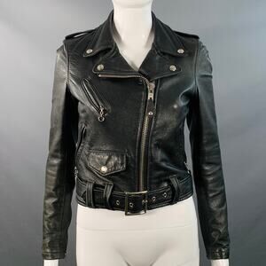 PERFECTO by SCHOTT Size XS Black Leather Motorcycle Jacket